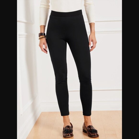 Talbots Black Stretch Soho Ankle Pants Leggings, Size 4, Great for Spring! - Picture 2 of 10